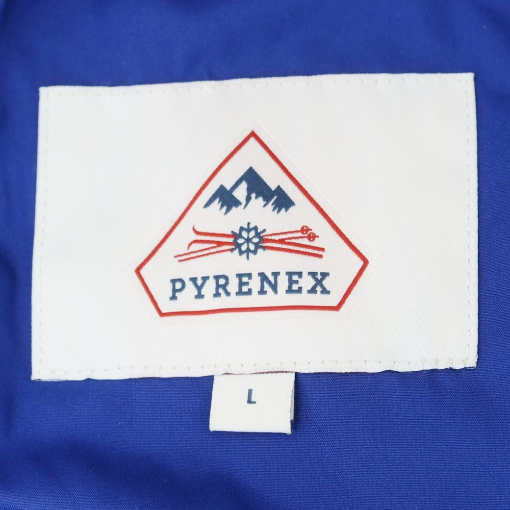 【中古】ピレネックス Pyrenex ナイロン ジップアップ ダウンジャケット ブルー【 L 】【 状態ランクA 】【 メンズ 】
