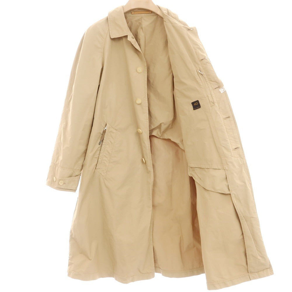 【中古】サイベーシックス SCYE BASICS ポリエステルナイロン ステンカラーコート ベージュ【 40 】【 状態ランクC 】【 メンズ 】