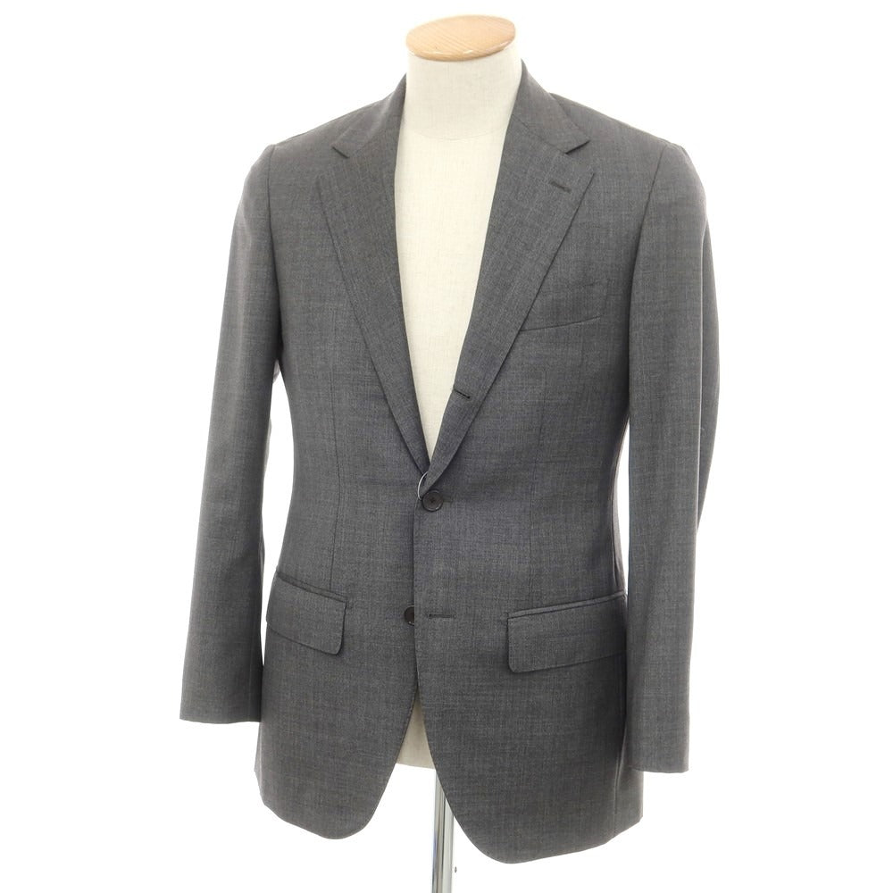 【中古】エディフィス EDIFICE SUPER110’S ウール 3つボタン テーラードジャケット グレー【 42 】【 状態ランクC 】【 メンズ 】