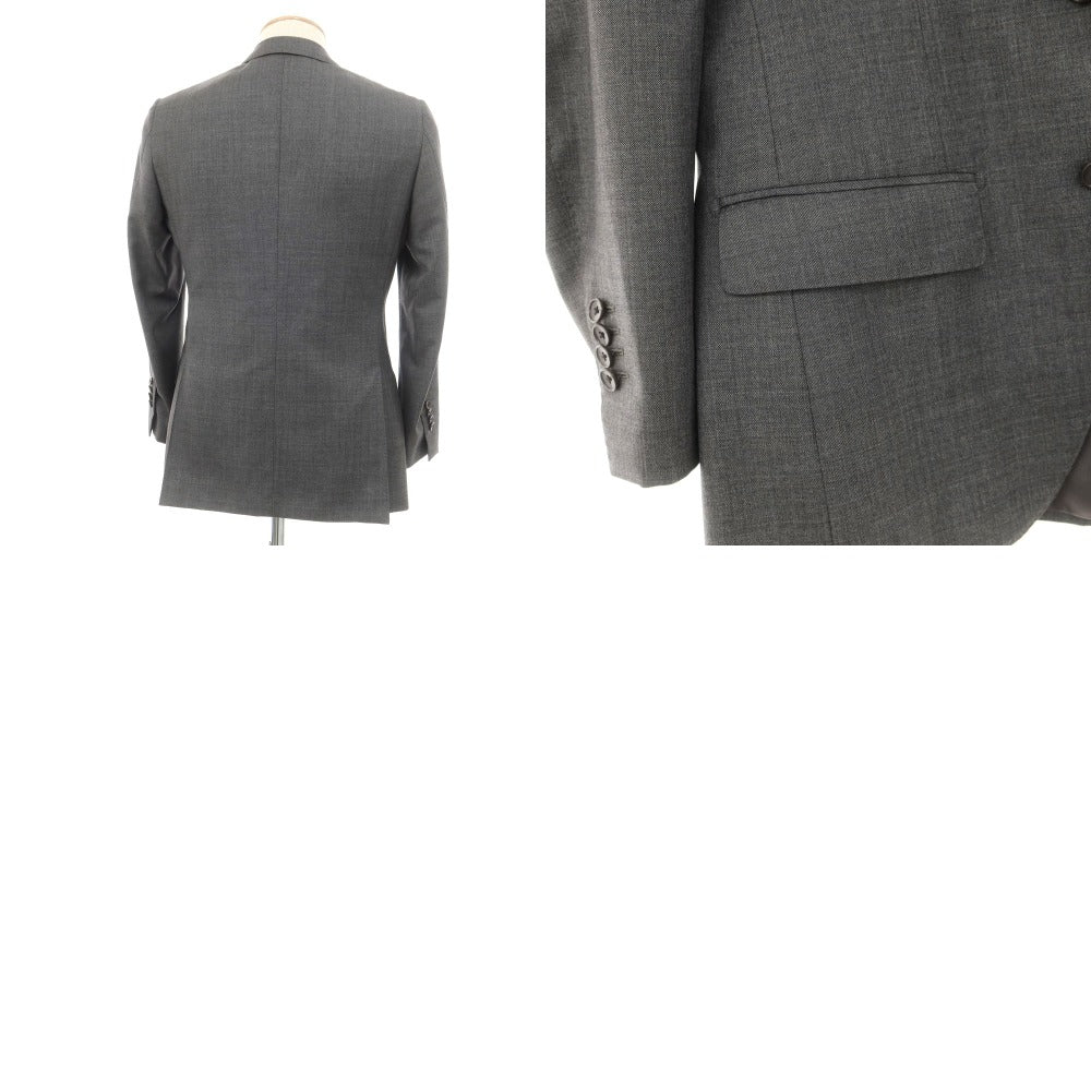 【中古】エディフィス EDIFICE SUPER110’S ウール 3つボタン テーラードジャケット グレー【 42 】【 状態ランクC 】【 メンズ 】