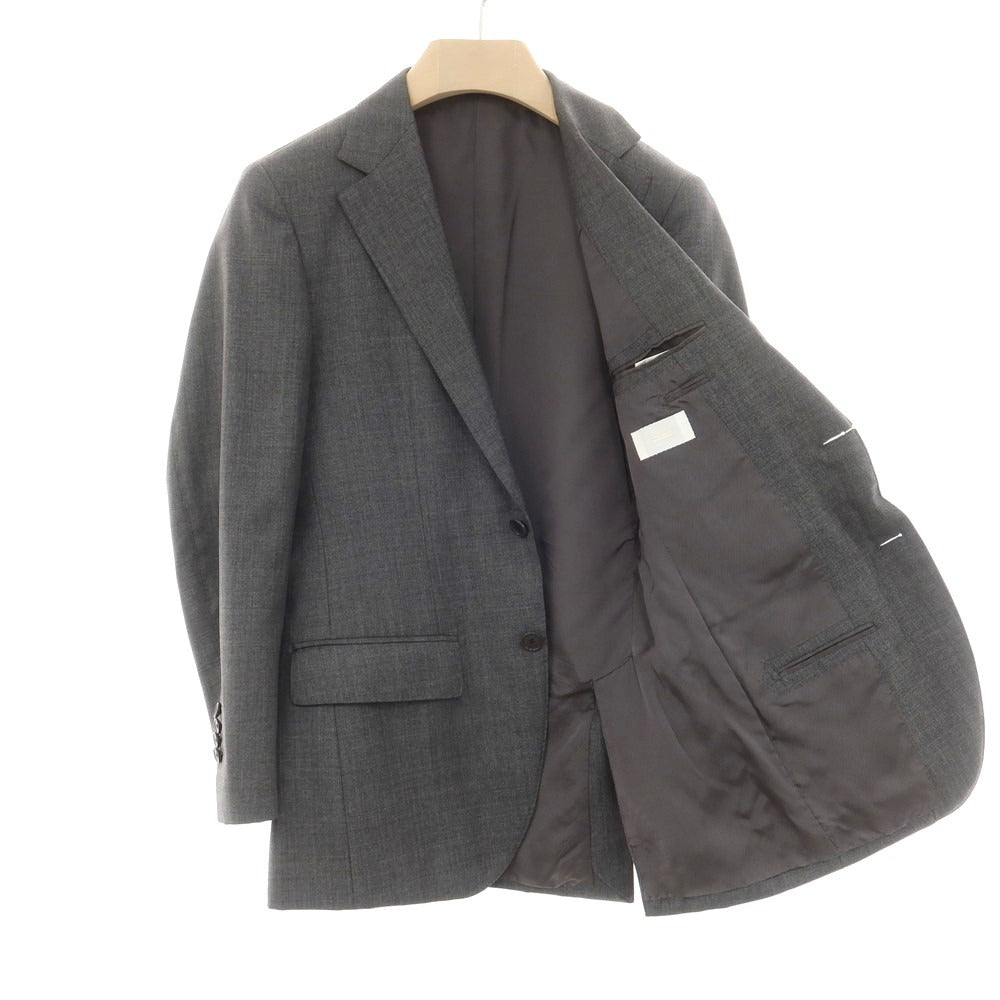 【中古】エディフィス EDIFICE SUPER110’S ウール 3つボタン テーラードジャケット グレー【 42 】【 状態ランクC 】【 メンズ 】
