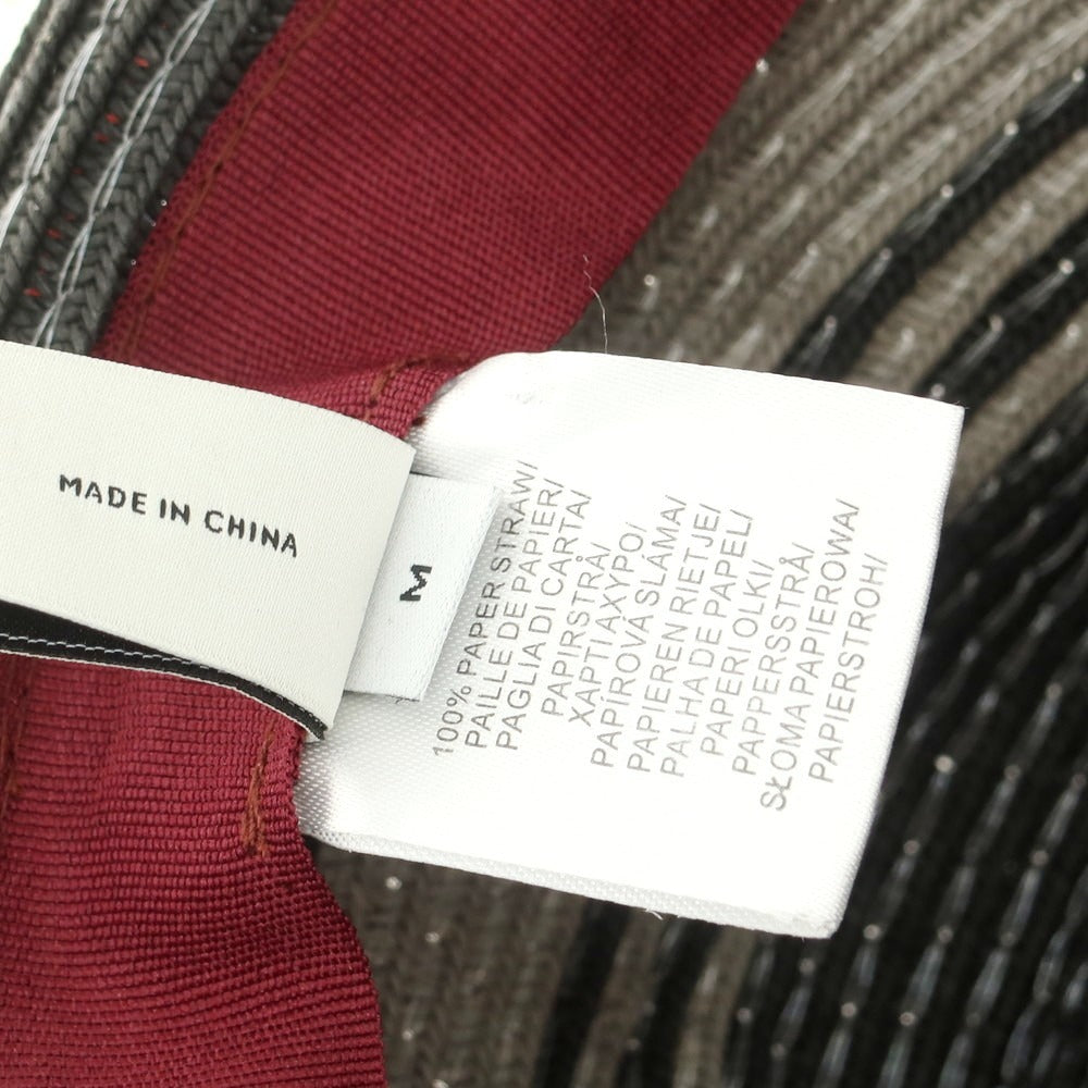 【中古】ポールスミス Paul Smith ペーパーストローハット ウォームグレー系【 M 】【 状態ランクA 】【 メンズ 】