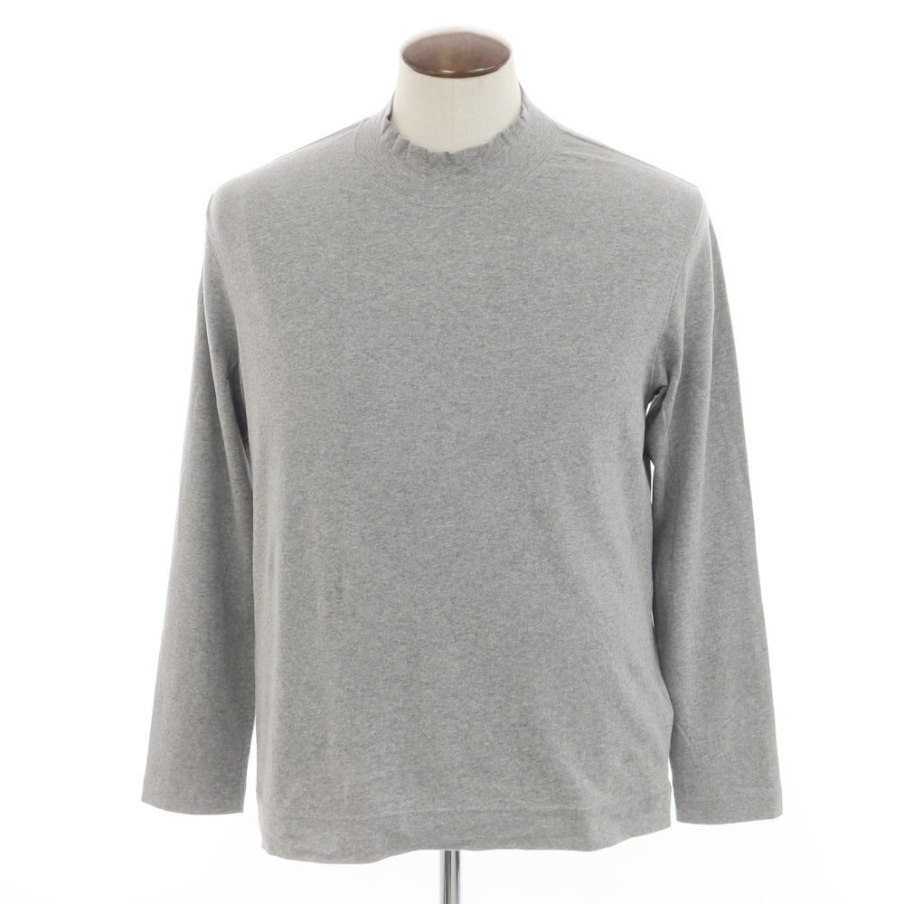 【中古】チルコロ1901 CIRCOLO 1901 ストレッチ コットン モックネック 長袖Tシャツ グレー【サイズL】【GRY】【S/S/A/W】【状態ランクB】【メンズ】