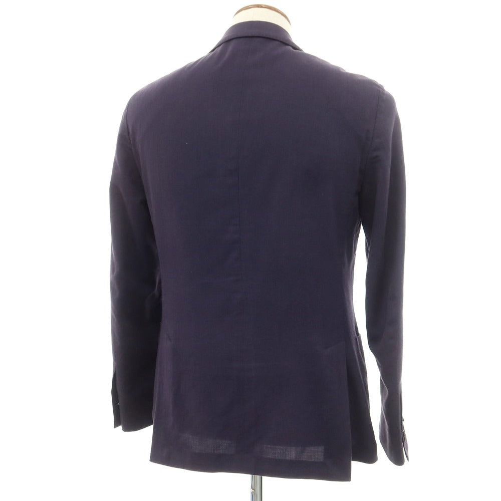 【中古】ラルディーニ LARDINI ウールコットン 3つボタン テーラードジャケット ネイビー【 46 】【 状態ランクC 】【 メンズ 】