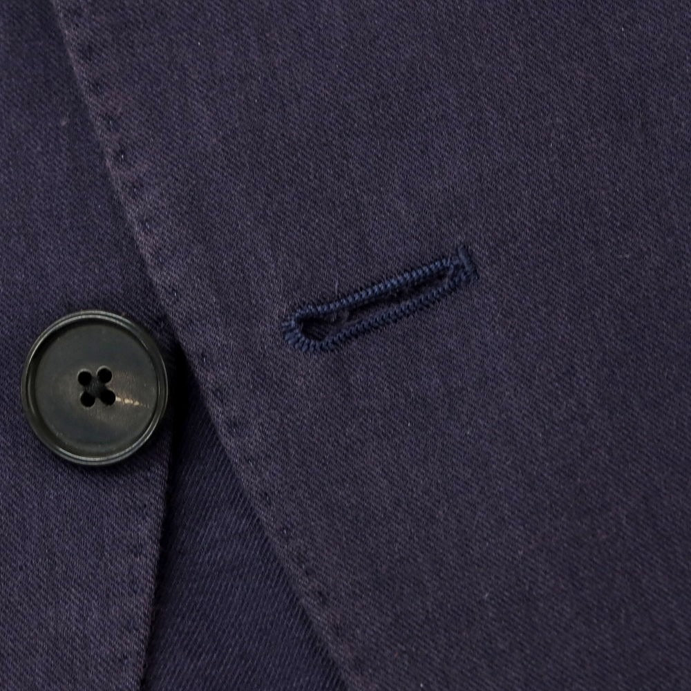 【中古】ラルディーニ LARDINI ウールコットン 3つボタン テーラードジャケット ネイビー【 46 】【 状態ランクC 】【 メンズ 】