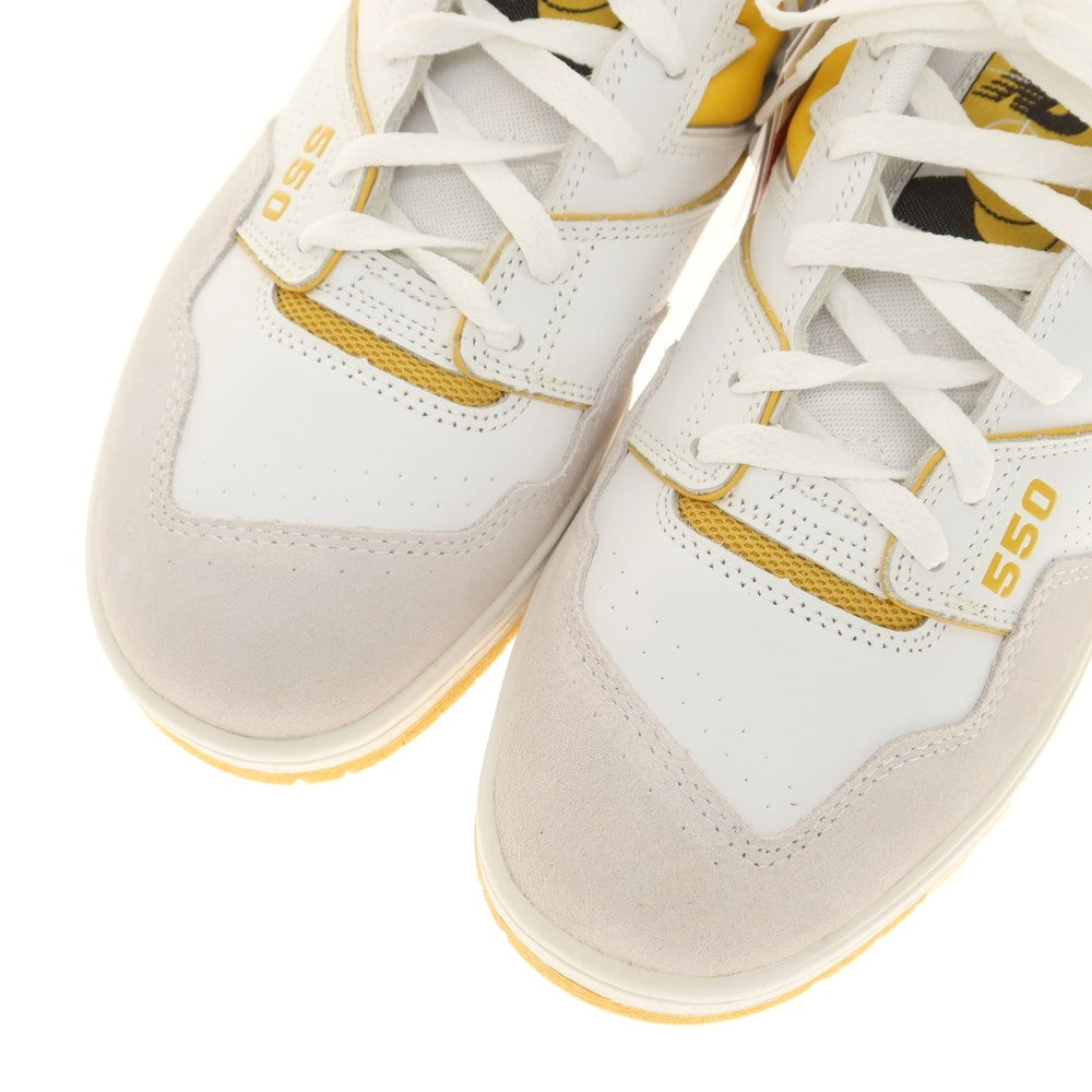 【中古】【未使用】ニューバランス NEW BALANCE BB550LA1 スニーカー ホワイトxイエロー【 29cm 】【 状態ランクS 】【 メンズ 】
