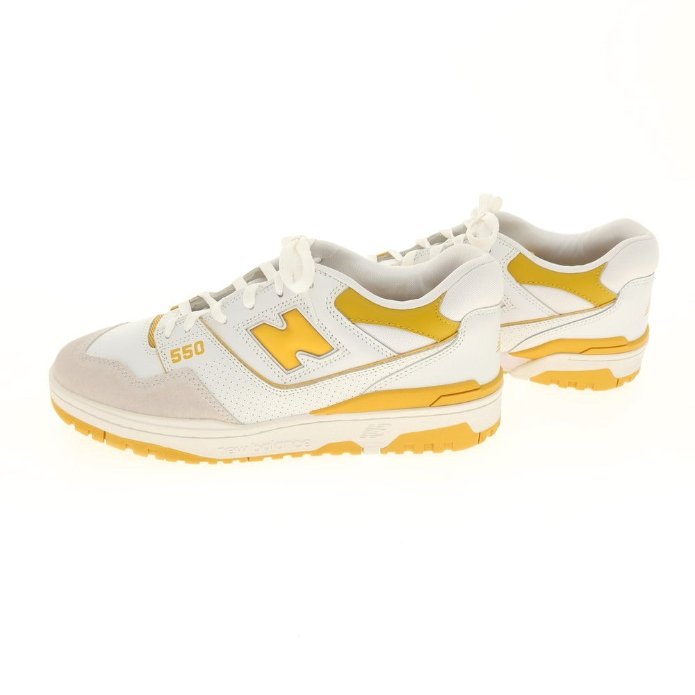 【中古】【未使用】ニューバランス NEW BALANCE BB550LA1 スニーカー ホワイトxイエロー【 29cm 】【 状態ランクS 】【 メンズ 】