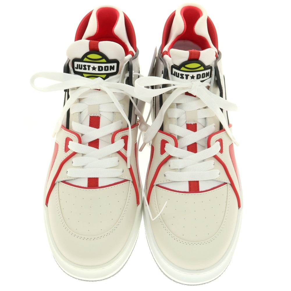 【中古】【未使用】ジャスト ドン JUST DON JD2 スニーカー ライトベージュxブラック×レッド【 44 】【 状態ランクS 】【 メンズ 】