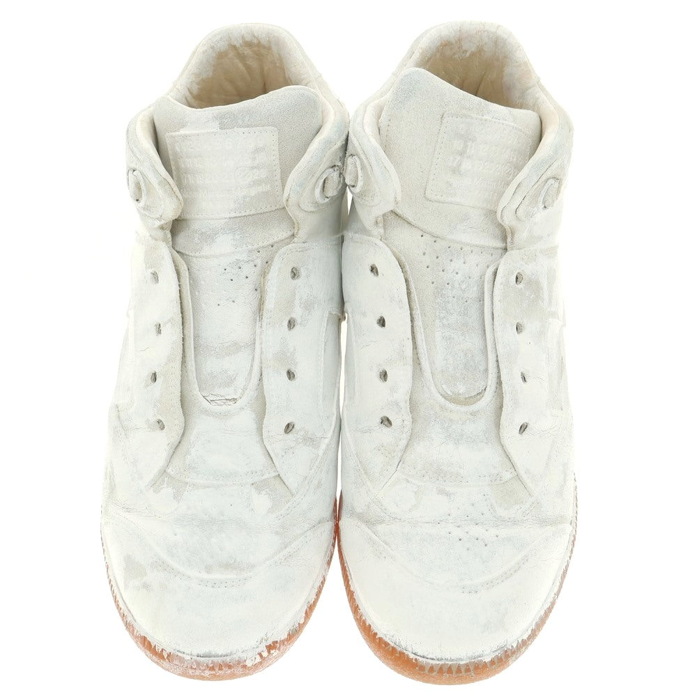 【中古】マルタンマルジェラ22 Martin Margiela 22 ペンキ ハイカットスニーカー ホワイト【 43 】【 状態ランクB 】【 メンズ 】