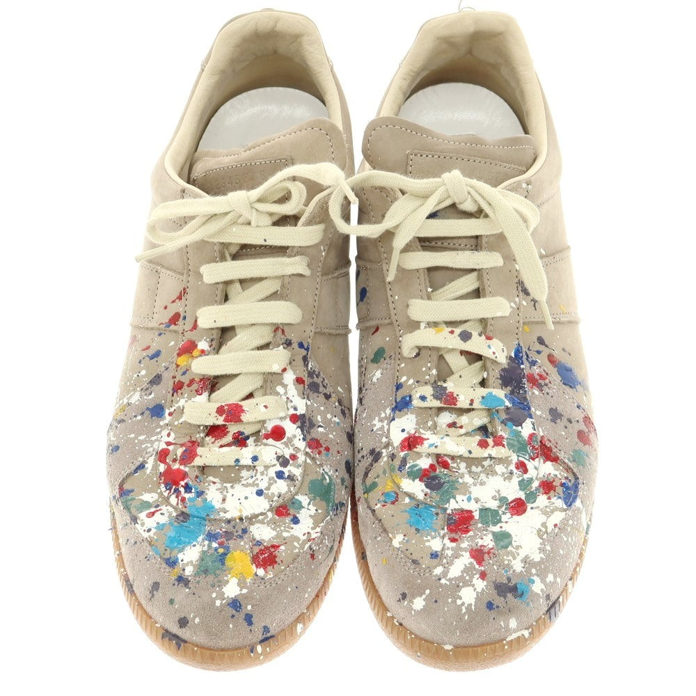 【中古】マルタンマルジェラ22 Martin Margiela 22 ペンキ ヌバック スニーカー ブラウングレー【 43 】【 状態ランクB 】【 メンズ 】