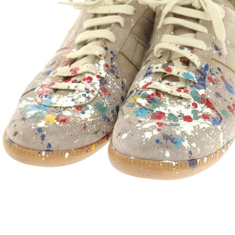 【中古】マルタンマルジェラ22 Martin Margiela 22 ペンキ ヌバック スニーカー ブラウングレー【 43 】【 状態ランクB 】【 メンズ 】