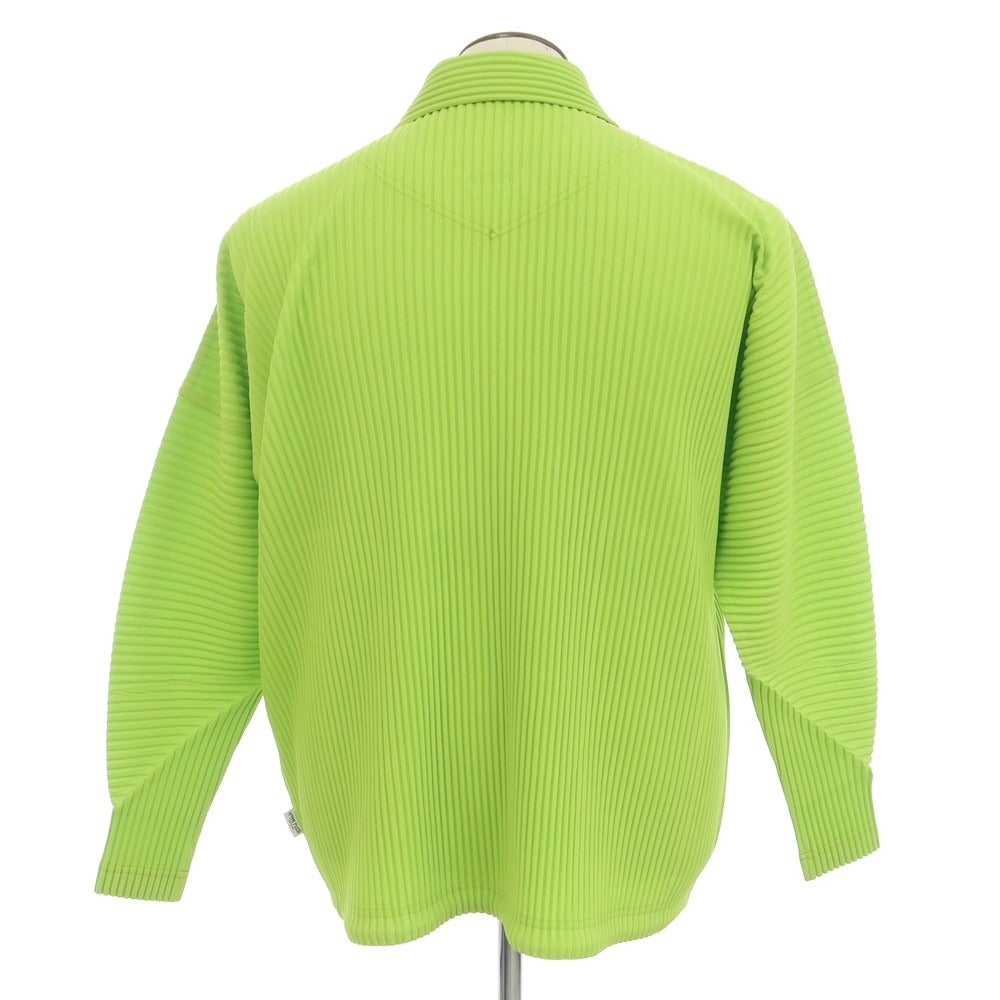 【中古】オム プリッセ イッセイミヤケ HOMME PLISSE ISSEY MIYAKE 2025年春夏 プリーツ加工 ブルゾン ライトグリーン【 表記なし(L位) 】【 状態ランクA 】【 メンズ 】