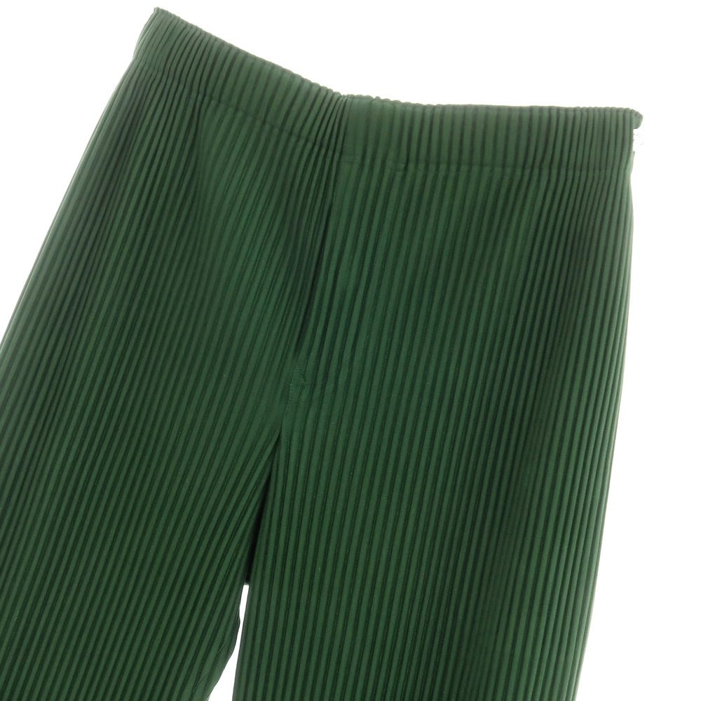 【中古】オム プリッセ イッセイミヤケ HOMME PLISSE ISSEY MIYAKE 2024年秋冬 MONTHLY COLOR AUGUST プリーツ イージーパンツ グリーン【サイズ表記なし(L位)】【GRN】【S/S/A/W】【状態ランクA】【メンズ】