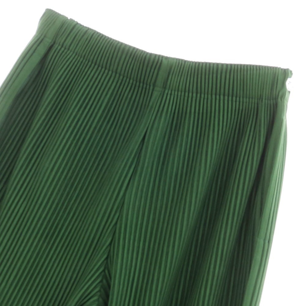 【中古】オム プリッセ イッセイミヤケ HOMME PLISSE ISSEY MIYAKE 2024年秋冬 MONTHLY COLOR AUGUST プリーツ イージーパンツ グリーン【サイズ表記なし(L位)】【GRN】【S/S/A/W】【状態ランクA】【メンズ】