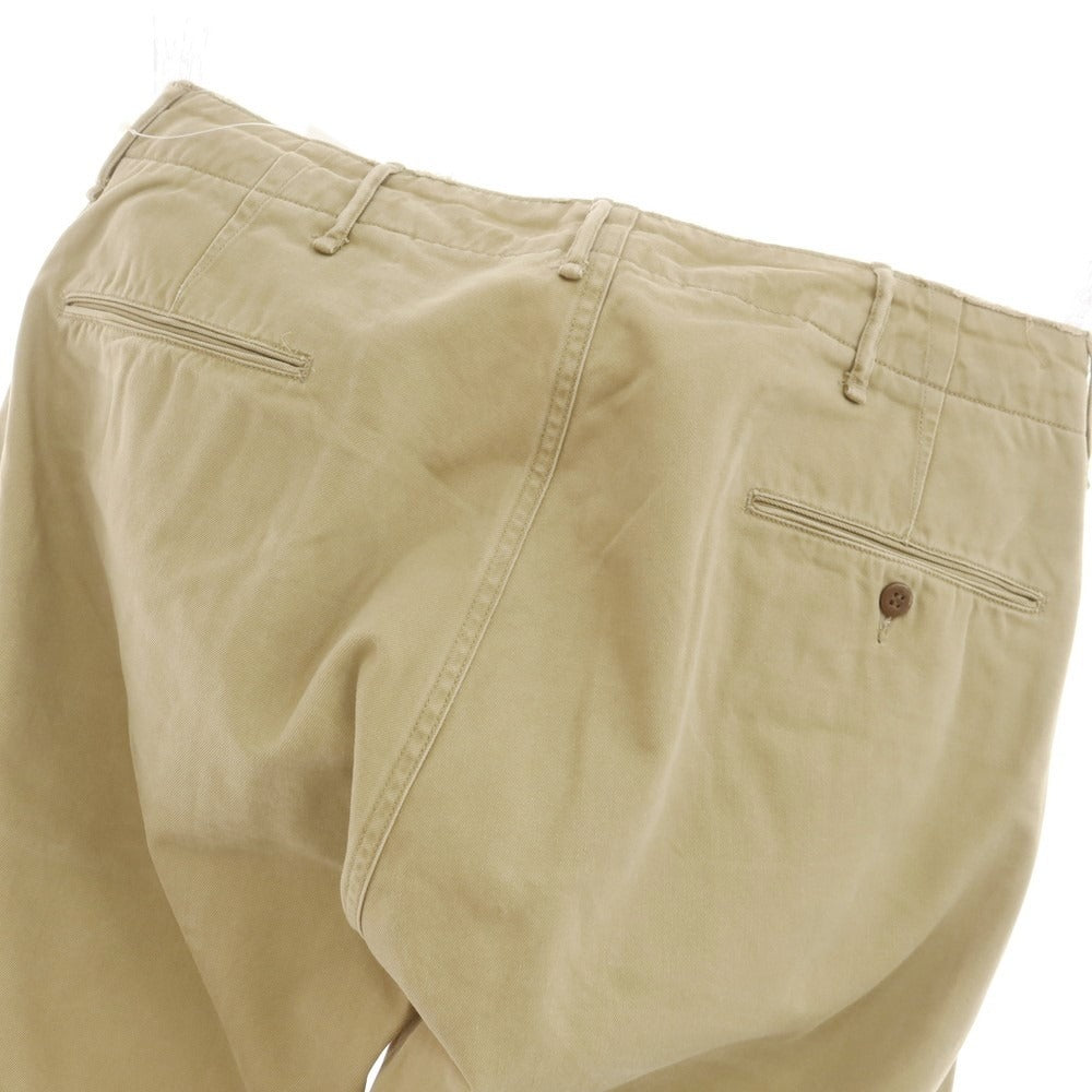 【中古】ダブルアールエル RRL DOUBLE RL コットン ユーズド加工 チノパンツ ベージュ【サイズ29】【BEI】【S/S/A/W】【状態ランクC】【メンズ】