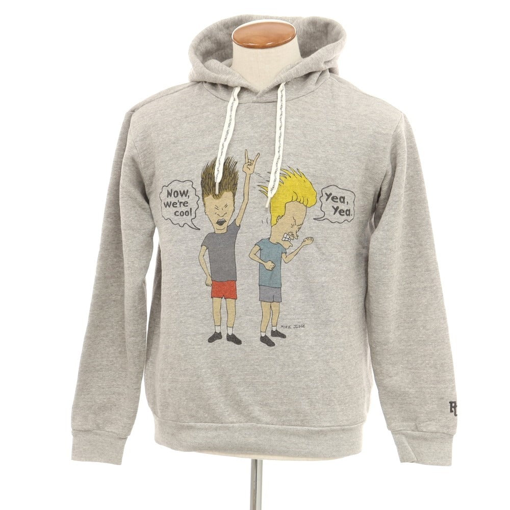 【中古】パーリーゲイツ PEARLY GATES バ―ビス&バットヘッド スウェットパーカー グレー【 4 】【 状態ランクB 】【 メンズ 】