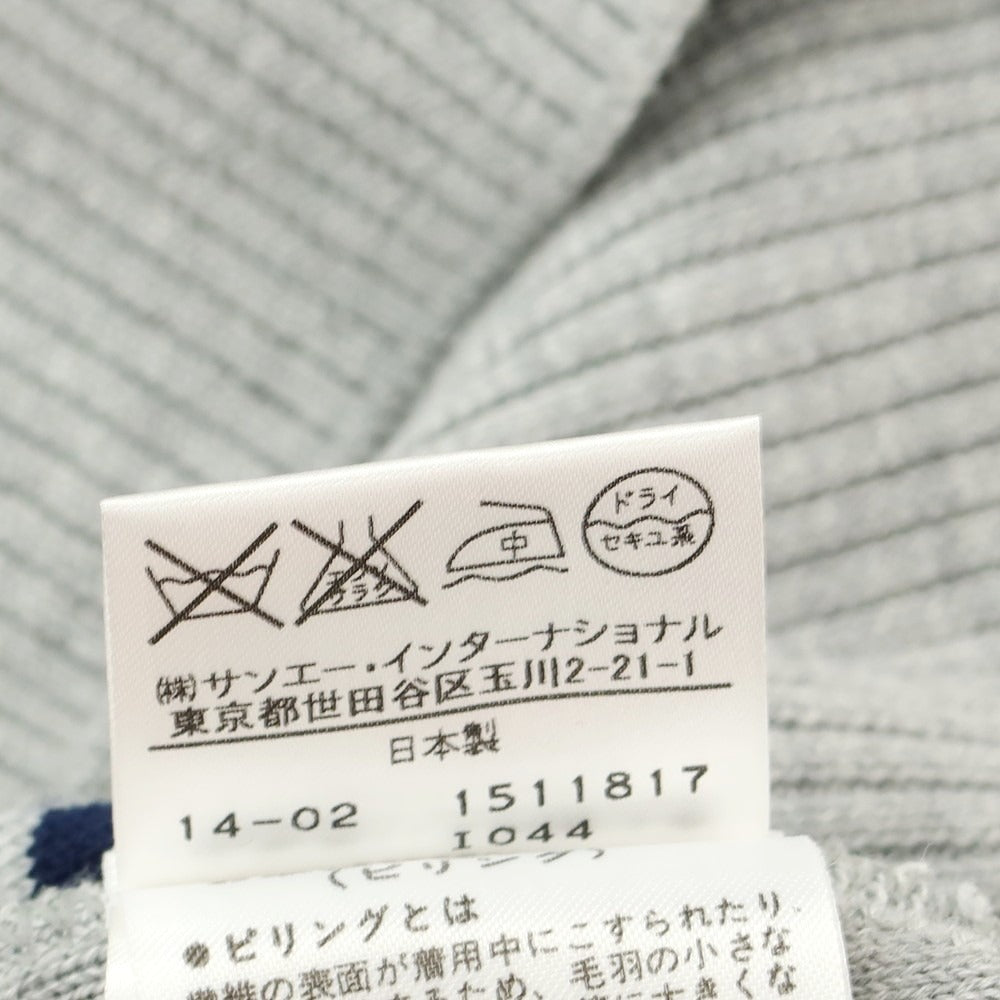 【中古】パーリーゲイツ PEARLY GATES ハイゲージ コットン Vネック ニットベスト グレー【 4 】【 状態ランクB 】【 メンズ 】