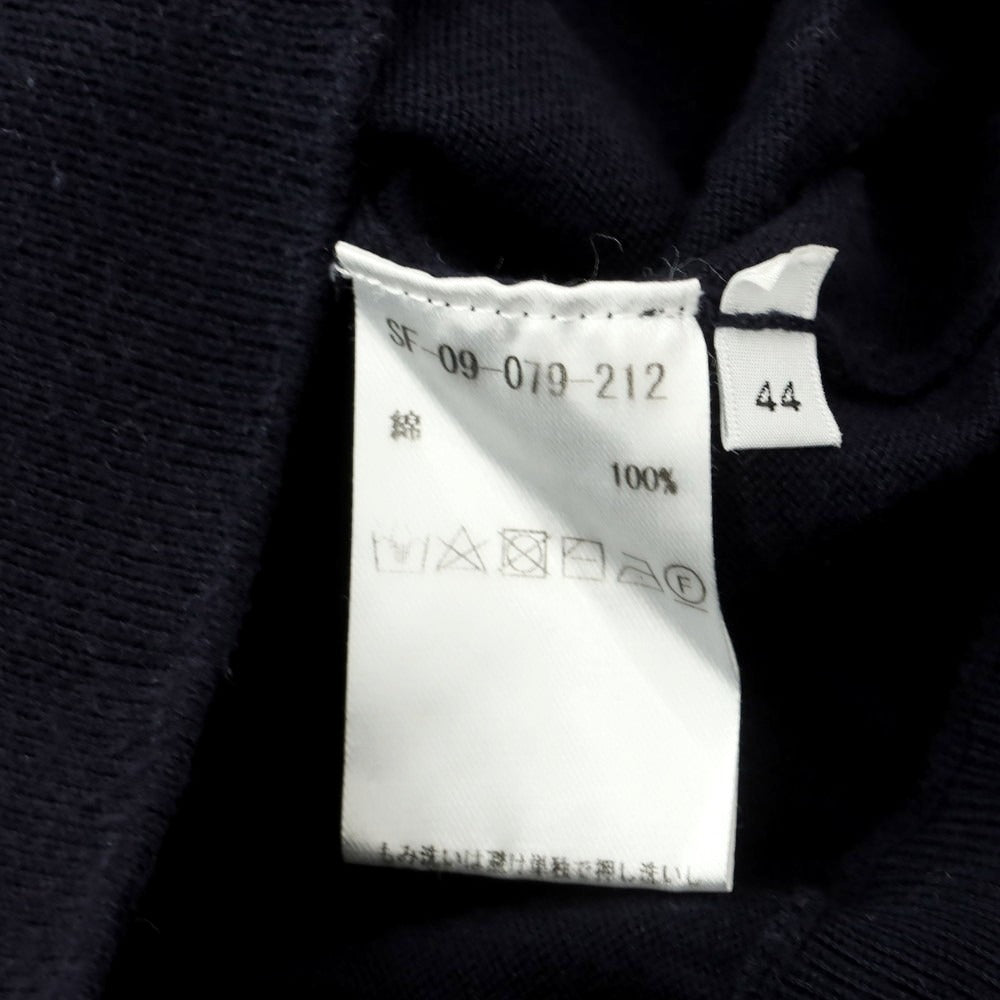 【中古】セッテフィーリ カシミア Settefili Cashmere ハイゲージ コットン ダブルジップ ニット パーカー ネイビー【 44 】【 状態ランクD 】【 メンズ 】