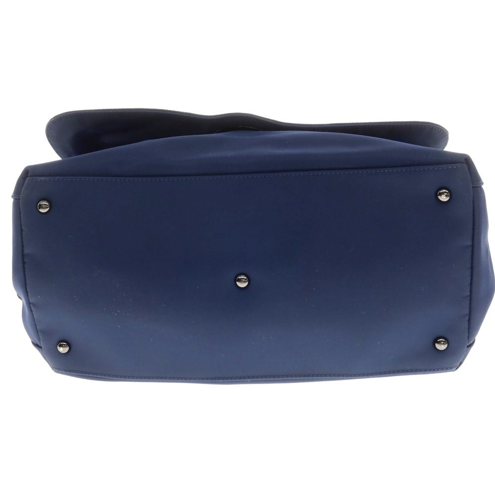 【中古】ザネラート ZANELLATO ナイロン レザー 2Way ショルダーバッグ ネイビーxブラウン【 状態ランクB 】【 メンズ 】