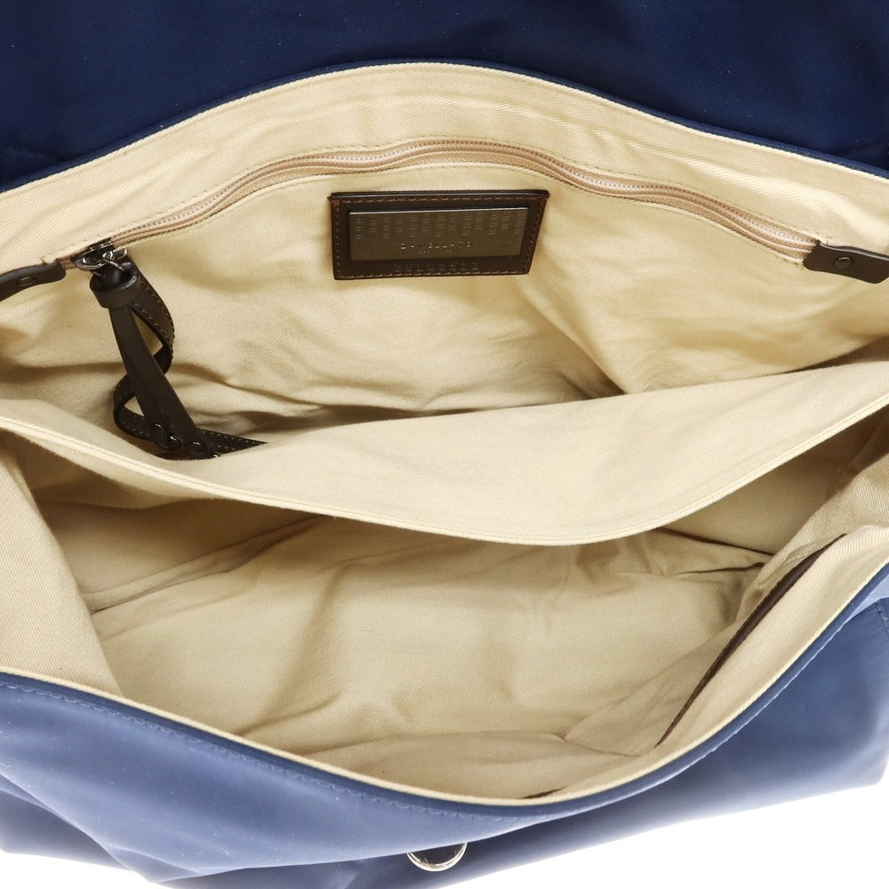【中古】ザネラート ZANELLATO ナイロン レザー 2Way ショルダーバッグ ネイビーxブラウン【 状態ランクB 】【 メンズ 】