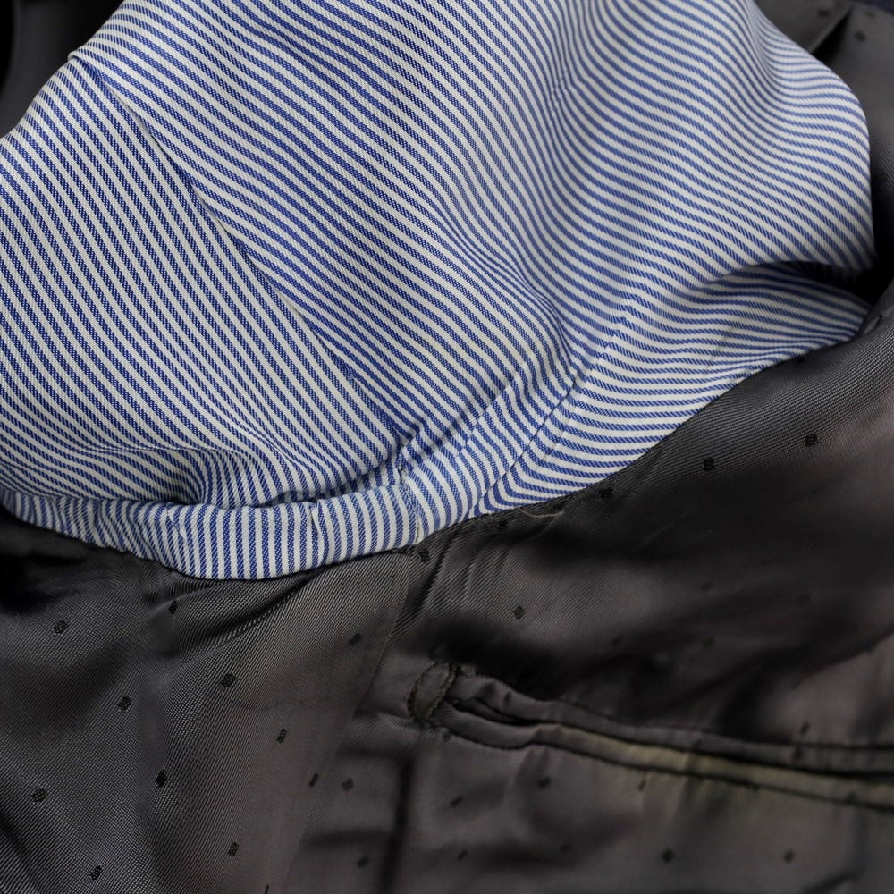 【中古】セビロ アンド コー Sebiro & co ウール チェック 3B テーラードジャケット ネイビー【サイズ48】【NVY】【A/W】【状態ランクC】【メンズ】