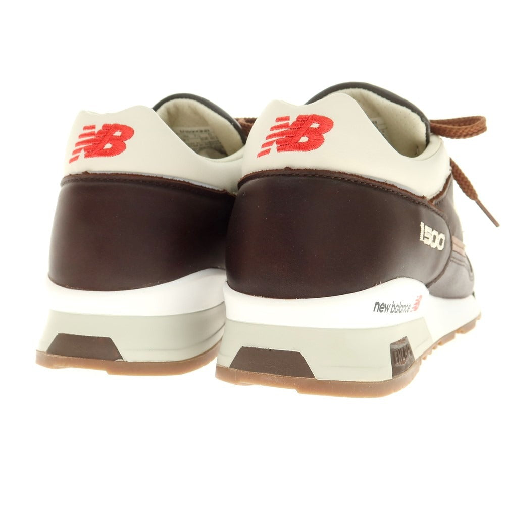【中古】【未使用】ニューバランス NEW BALANCE 英国製 M1500GNB レザー スニーカー ブラウン系【 25.5cm 】【 状態ランクS 】【 メンズ 】
