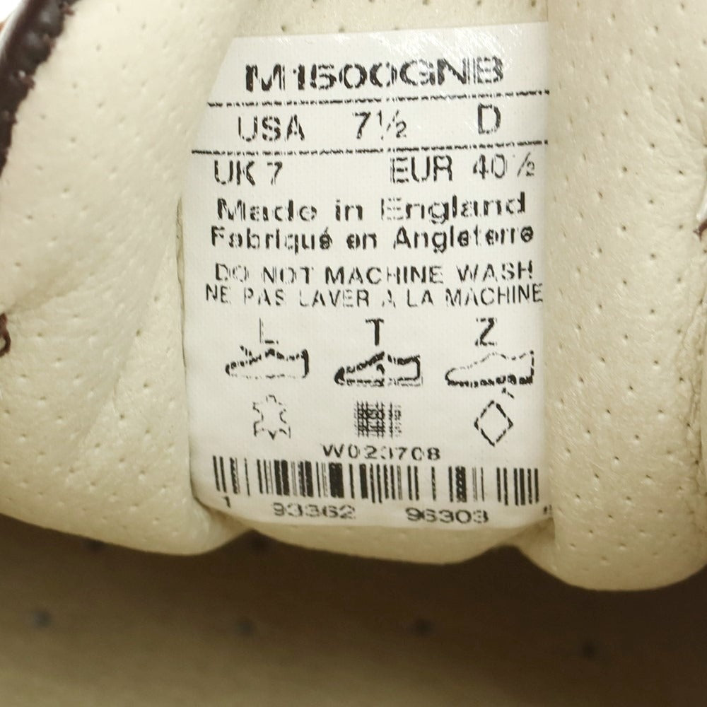 【中古】【未使用】ニューバランス NEW BALANCE 英国製 M1500GNB レザー スニーカー ブラウン系【 25.5cm 】【 状態ランクS 】【 メンズ 】