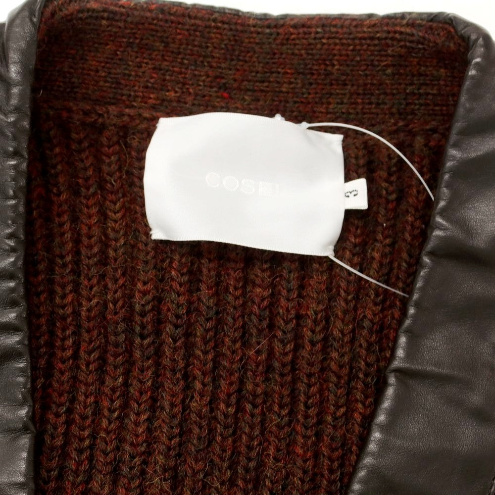 【中古】コセイ COSEI ミドルゲージウール カーディガン ブラウン【 3 】【 状態ランクB 】【 メンズ 】