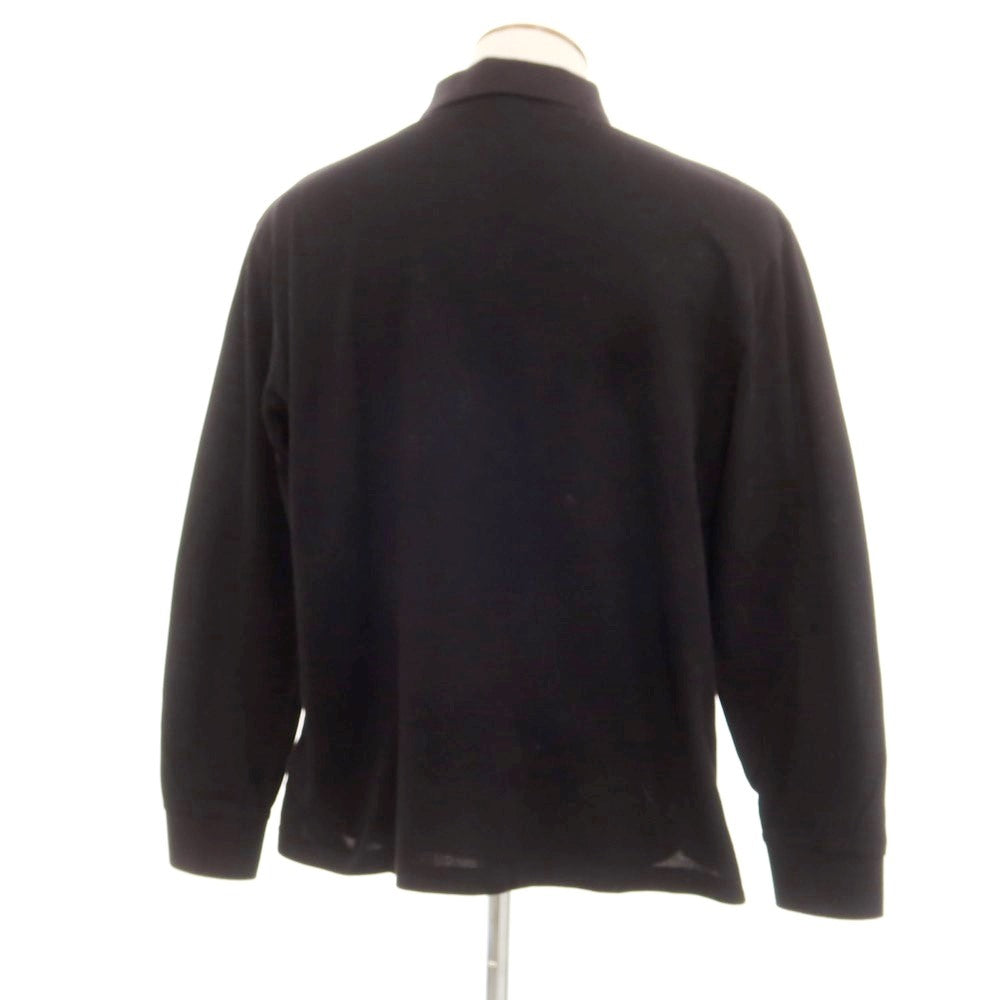 【中古】リバーバレイト REVERBERATE コットン ジップアップ 長袖ポロシャツ ブラック【 表記なし(M位) 】【 状態ランクB 】【 メンズ 】