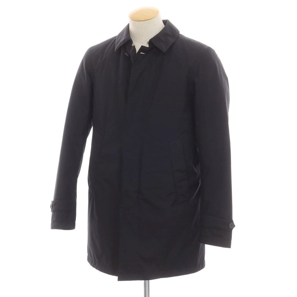 【中古】ヘルノ Herno Laminar GORE-TEX ステンカラー ダウンコート ブラック【 44 】【 状態ランクB 】【 メンズ 】