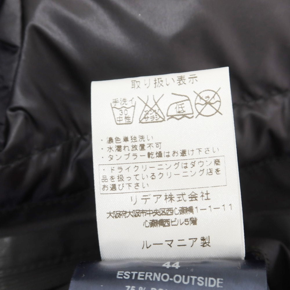 【中古】ヘルノ Herno Laminar GORE-TEX ステンカラー ダウンコート ブラック【 44 】【 状態ランクB 】【 メンズ 】