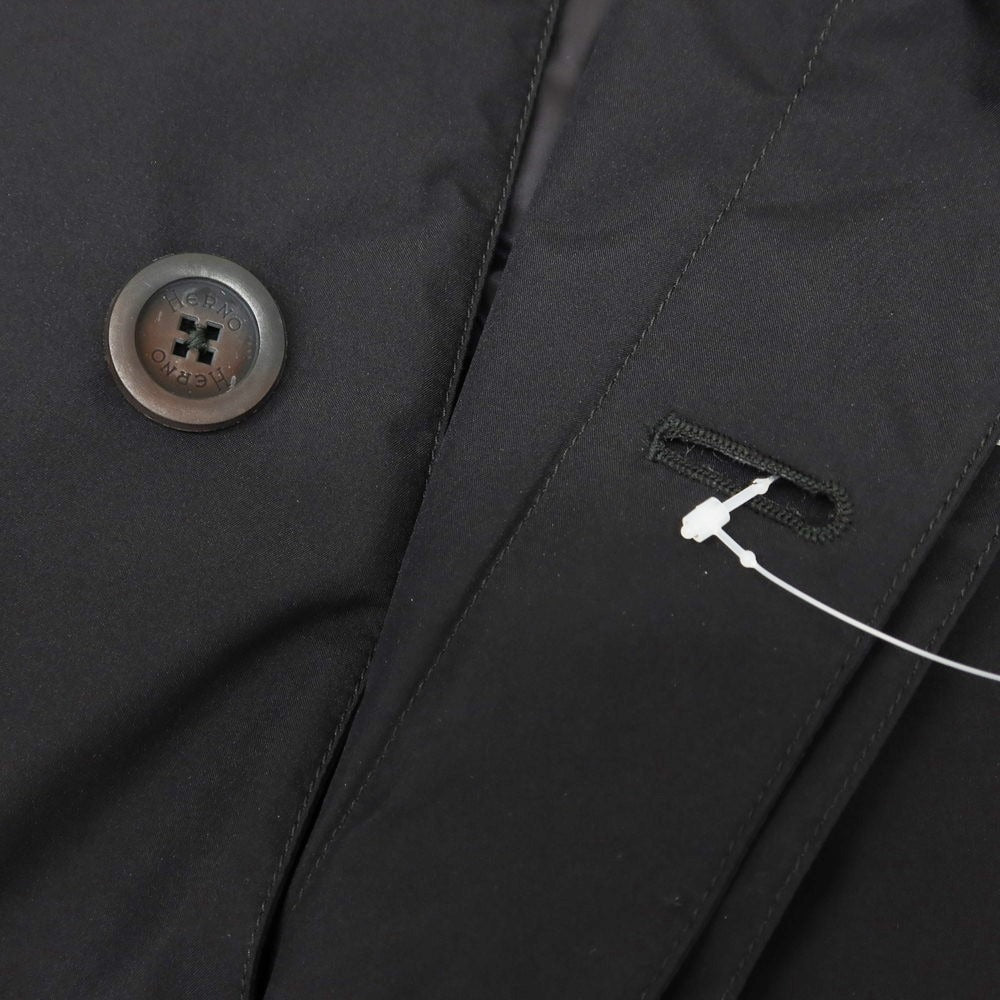 【中古】ヘルノ Herno Laminar GORE-TEX ステンカラー ダウンコート ブラック【 44 】【 状態ランクB 】【 メンズ 】