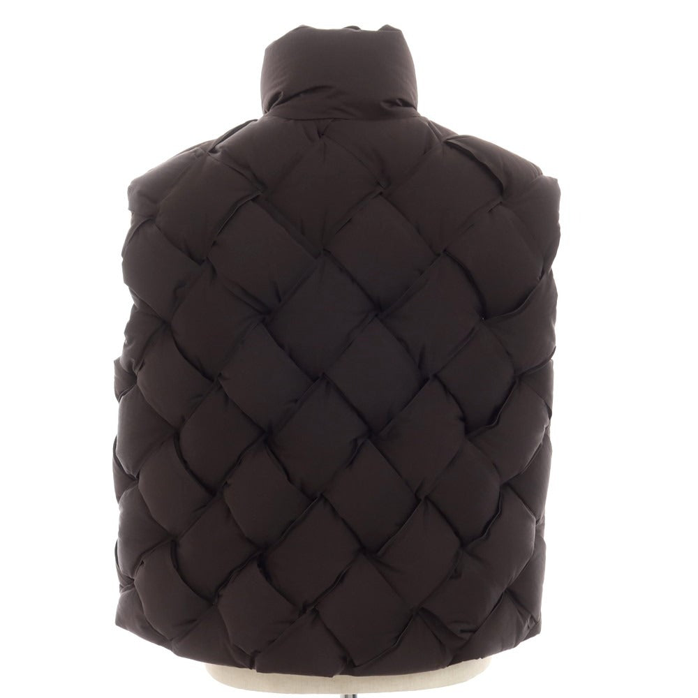 【中古】ボッテガヴェネタ BOTTEGAVENETA ナイロン ダウンベスト ダークブラウン【サイズXS】【BRW】【A/W】【状態ランクA】【メンズ】