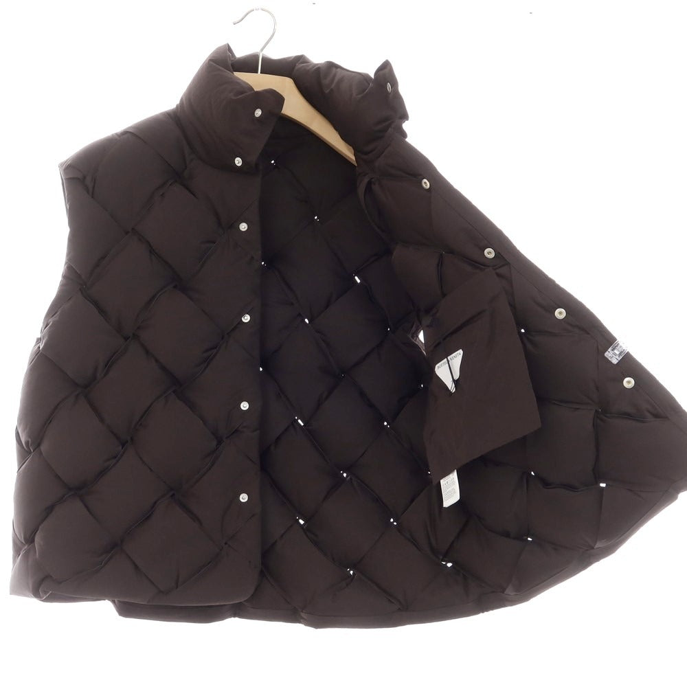 【中古】ボッテガヴェネタ BOTTEGAVENETA ナイロン ダウンベスト ダークブラウン【サイズXS】【BRW】【A/W】【状態ランクA】【メンズ】