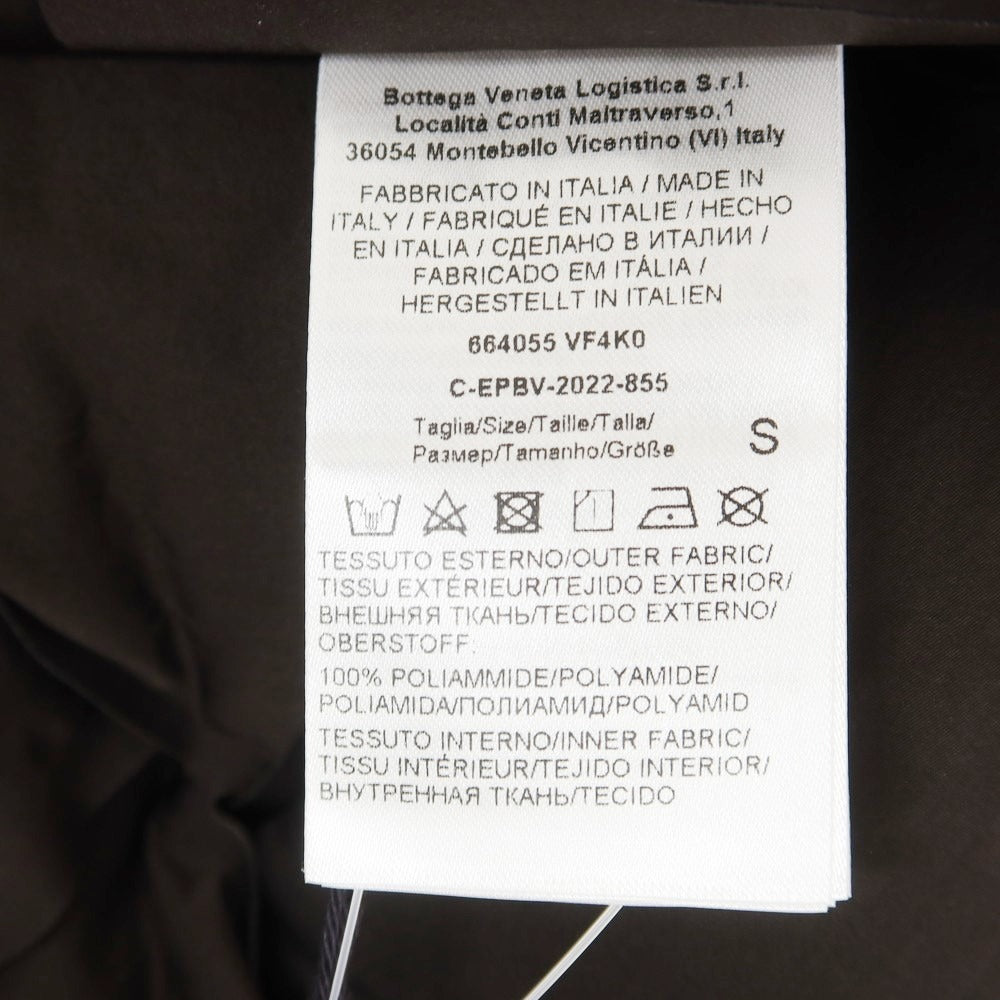 【中古】ボッテガヴェネタ BOTTEGAVENETA ナイロン ダウンベスト ダークブラウン【サイズS】【BRW】【A/W】【状態ランクA】【メンズ】
