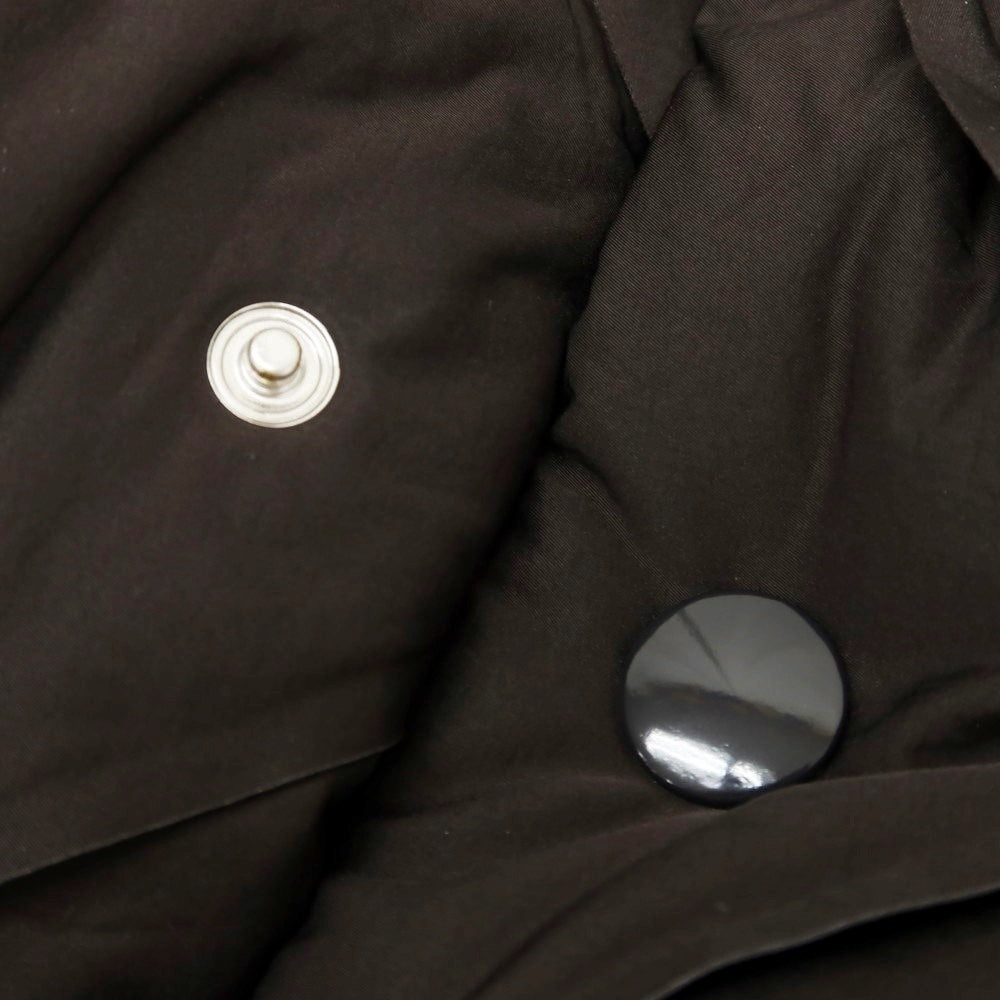 【中古】ボッテガヴェネタ BOTTEGAVENETA ナイロン ダウンベスト ダークブラウン【サイズS】【BRW】【A/W】【状態ランクA】【メンズ】