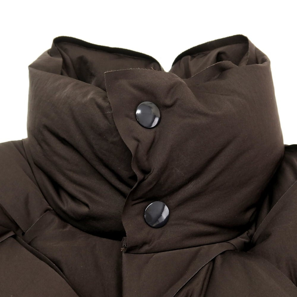 【中古】ボッテガヴェネタ BOTTEGAVENETA ナイロン ダウンベスト ダークブラウン【サイズS】【BRW】【A/W】【状態ランクA】【メンズ】