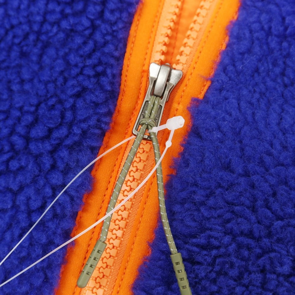 【中古】ポロ ラルフローレン Polo Ralph Lauren ポリエステル ジップアップ フリースジャケット ロイヤルブルーxオレンジ【サイズM】【BLU】【A/W】【状態ランクA】【メンズ】
