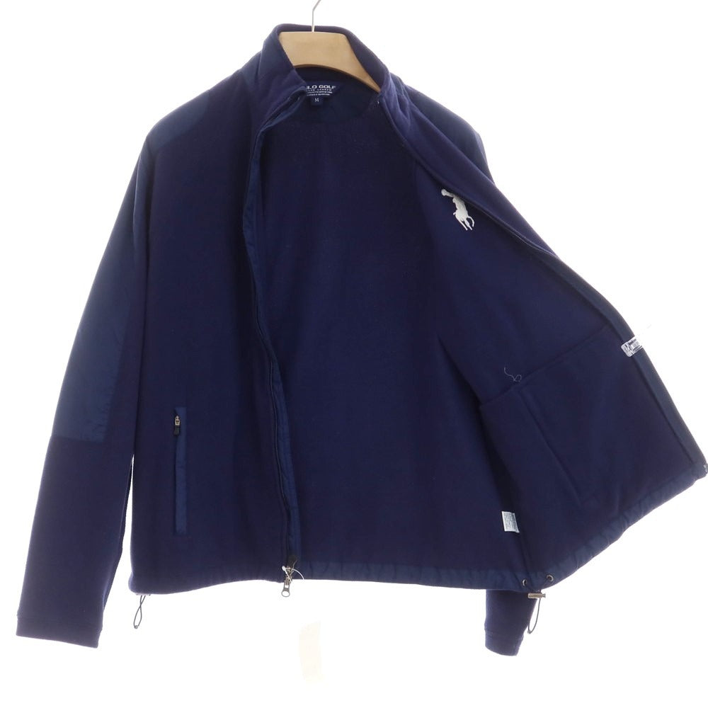 【中古】ポロゴルフ POLO GOLF ポリエステル ジップアップ フリースジャケット ネイビー【サイズM】【NVY】【A/W】【状態ランクB】【メンズ】