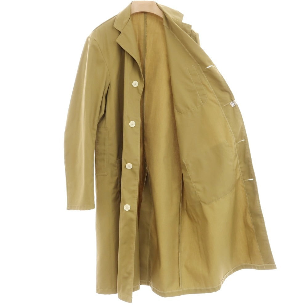 【中古】ミリタリー MILITARY イギリス軍 コットン ロングコート カーキベージュ【 190/100 (L位) 】【 状態ランクB 】【 メンズ 】