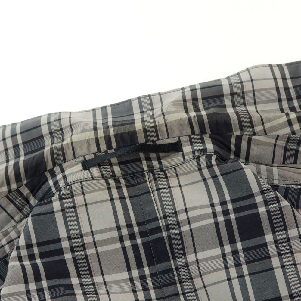 【中古】ドリスヴァンノッテン DRIES VAN NOTEN キュプラコットン チェック カジュアルジャケット グレーxブラック【 46 】【 状態ランクD 】【 メンズ 】