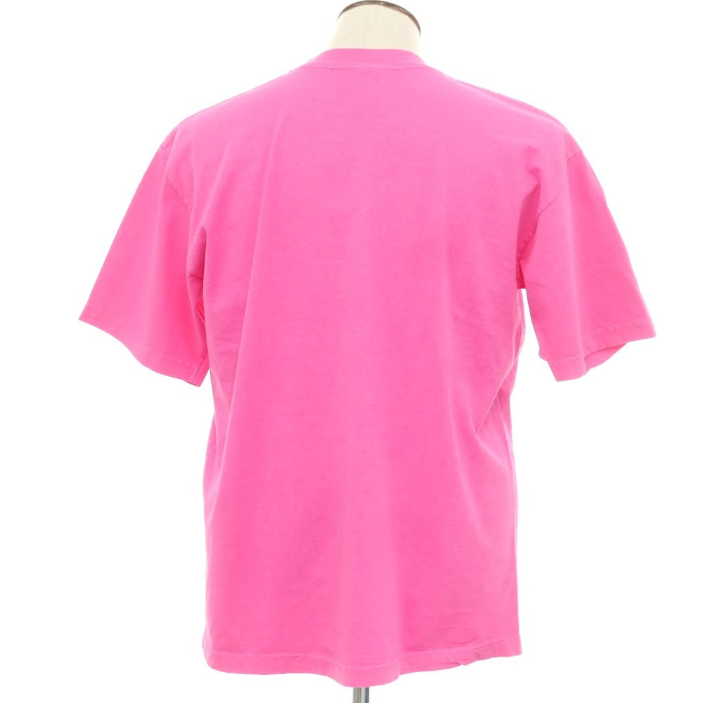 【中古】ホテルオランピア HotelOlympia コットン クルーネック 半袖Tシャツ ブライトピンク【 L 】【 状態ランクB 】【 メンズ 】