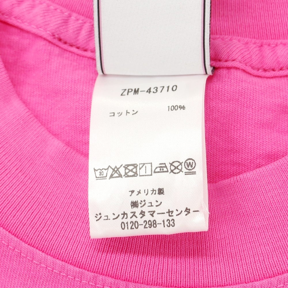【中古】ホテルオランピア HotelOlympia コットン クルーネック 半袖Tシャツ ブライトピンク【 L 】【 状態ランクB 】【 メンズ 】