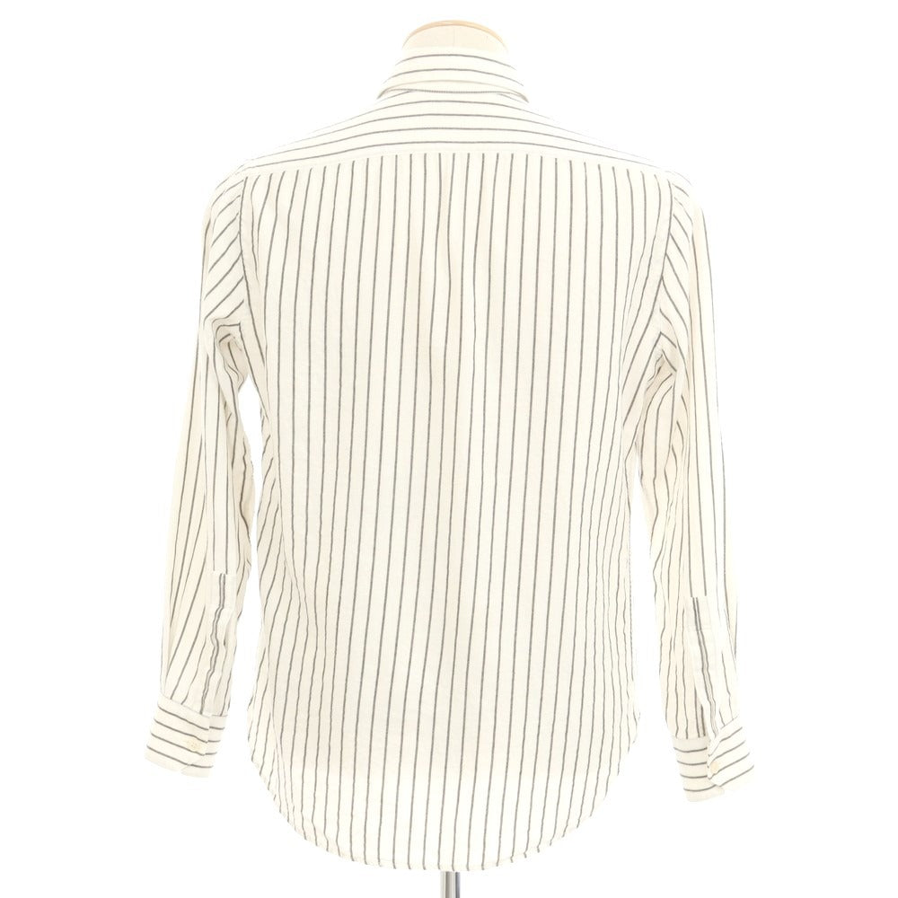 【中古】サンローランパリ SAINT LAURENT PARIS コットンリヨセルウール カジュアルシャツ
ホワイトxグレー【 36 】【 状態ランクD 】【 メンズ 】