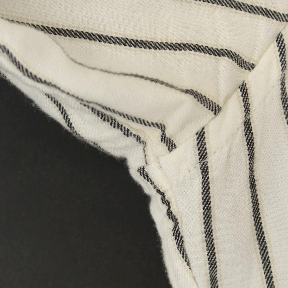 【中古】サンローランパリ SAINT LAURENT PARIS コットンリヨセルウール カジュアルシャツ
ホワイトxグレー【 36 】【 状態ランクD 】【 メンズ 】