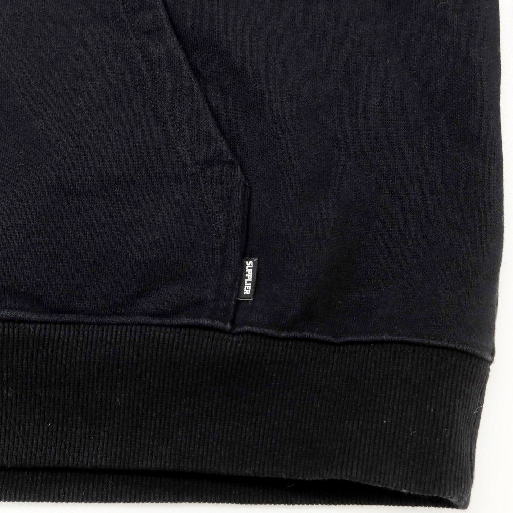 【中古】サプライヤー SUPPLIER プルオーバー スウェット パーカー ブラック【 L 】【 状態ランクB 】【 メンズ 】