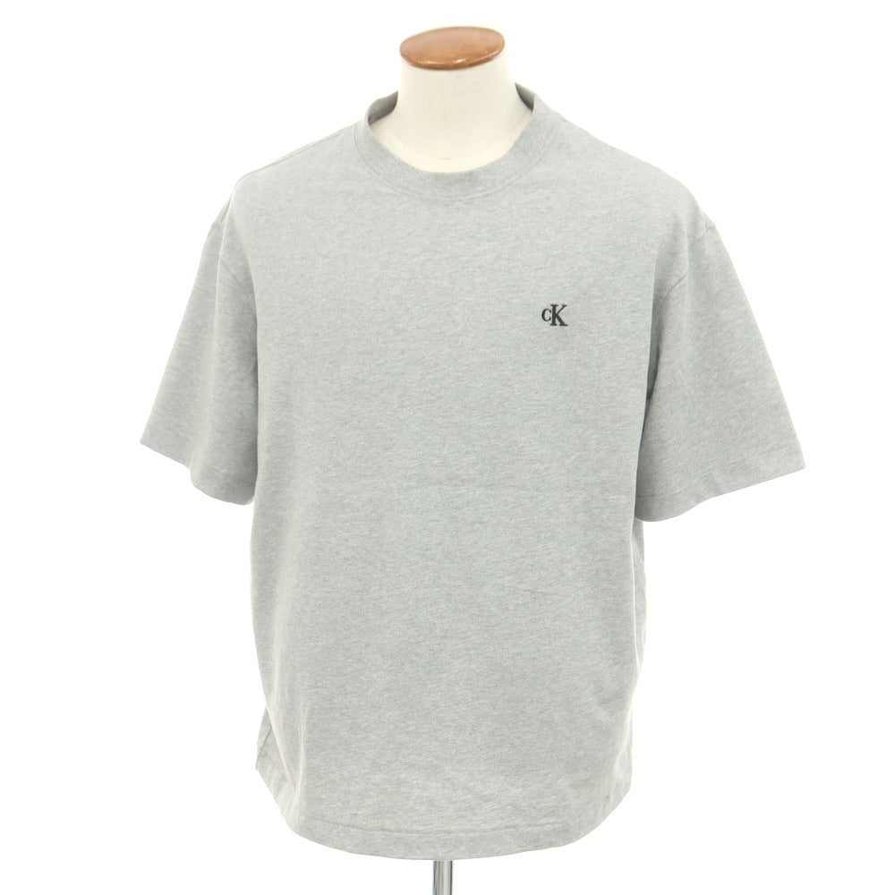 【中古】カルバンクラインジーンズ Calvin klein Jeans コットン クルーネック 半袖Tシャツ グレー【 M 】【 状態ランクB 】【 メンズ 】