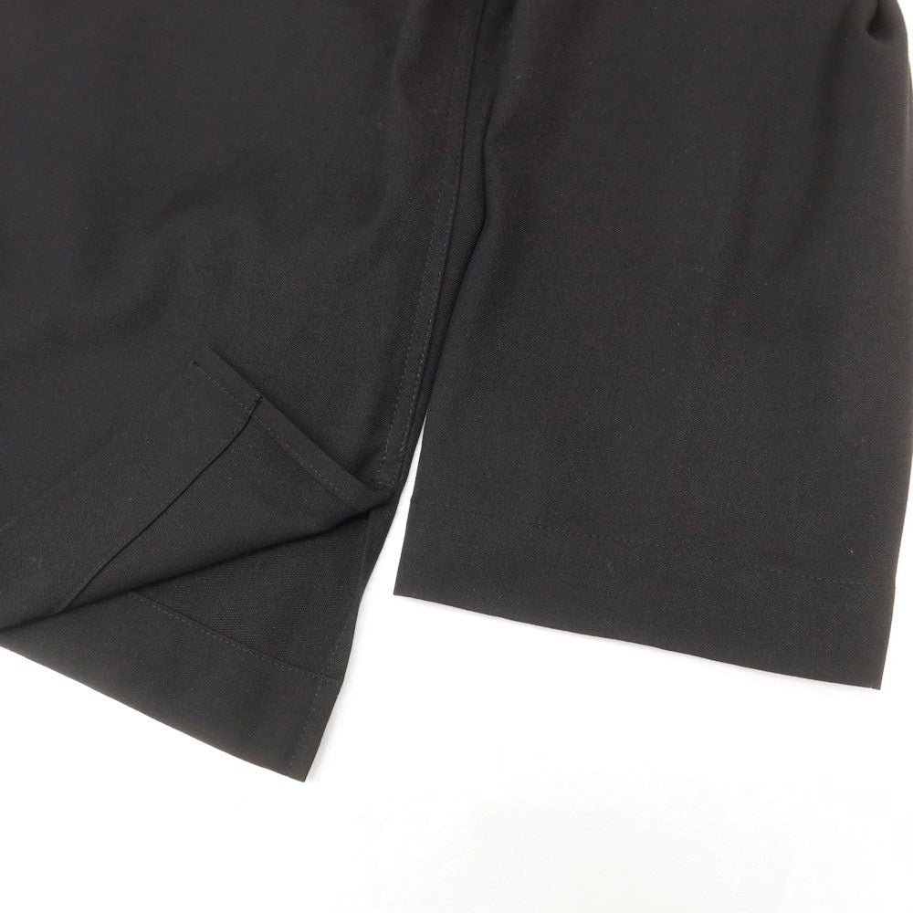 【中古】アドルフォドミンゲス ADOLFO DOMINGUEZ ポリエステルレーヨン オープンカラー カジュアルシャツ ブラック【 S 】【 状態ランクB 】【 メンズ 】