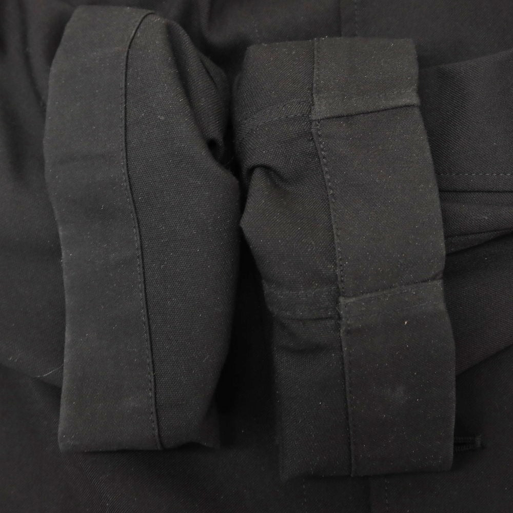 【中古】アドルフォドミンゲス ADOLFO DOMINGUEZ ポリエステルレーヨン オープンカラー カジュアルシャツ ブラック【 S 】【 状態ランクB 】【 メンズ 】