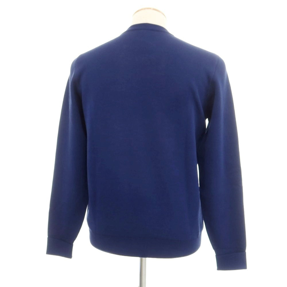 【中古】【未使用】リベラーノ&リベラーノ LIVERANO&LIVERANO ハイゲージコットン クルーネック ニット ライトネイビー【 46 】【 状態ランクS 】【 メンズ 】